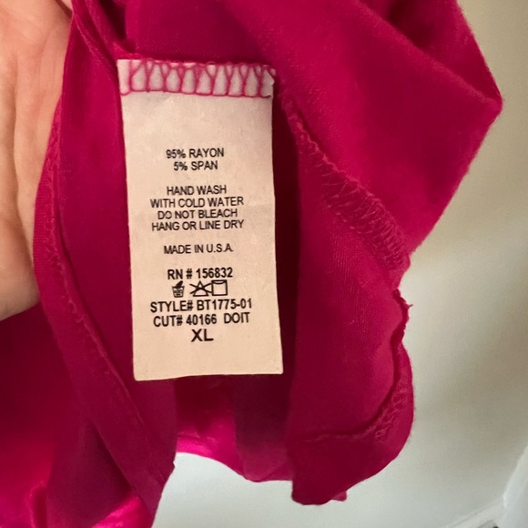 BiBi Fuchsia Ruffle Sleeve Tee - Picture 3 of 4